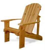  Our top-selling Adirondack Chair features a sculpted seat, and curved back slats for maximum comfort! It is made entirely out of 5/4 Western Red Cedar.

The parts are held firmly in place using 1 3/4 stainless steel fasteners, and special, elasticized polyurethane adhesive, to keep the chair rigid, even when put through -40 to 120 degree temperature.

We use only select Western Red Cedar as our feedstock of choice, since it is simply the finest outdoor building material available!