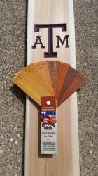 If you would like to have your piece stained, here are some samples of the stain colors we use.