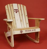 Click to enlarge image Texas A & M University Logo Adirondack Rocker - 